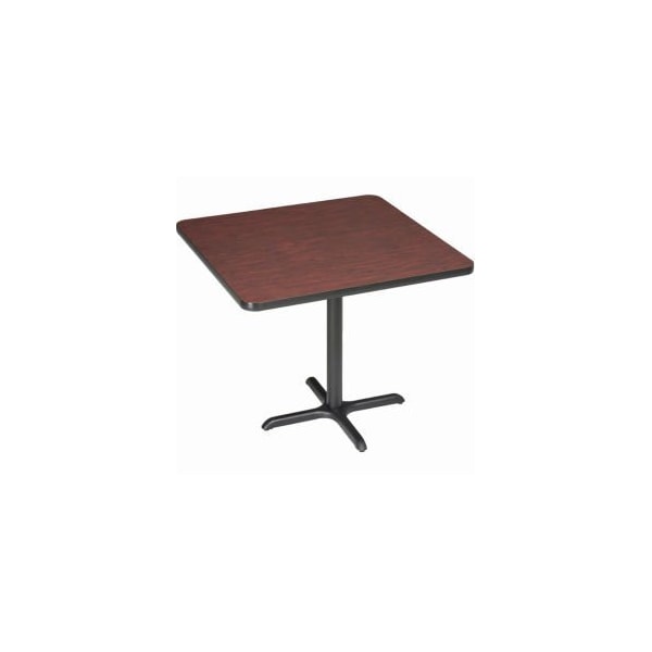 National Public Seating Interion 36" Square Bar Height Restaurant Table, Mahogany 695808MH - main